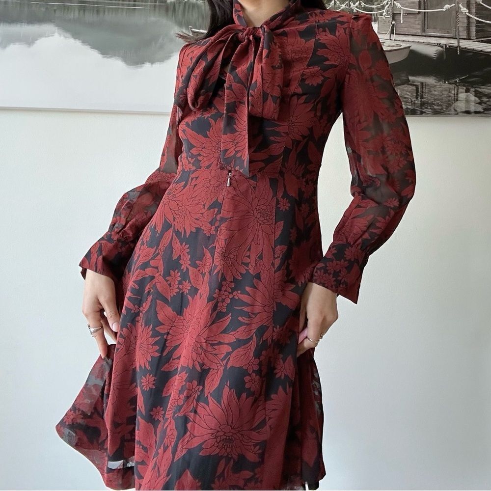 90s vintage whimsigoth preppy formal dress - Picture 3 of 7